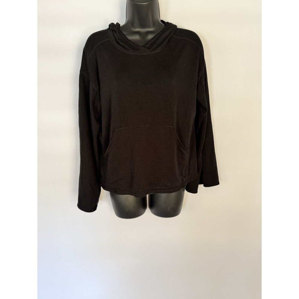 Max Studio Women’s Size XS Black Oversized Hoodie NWT